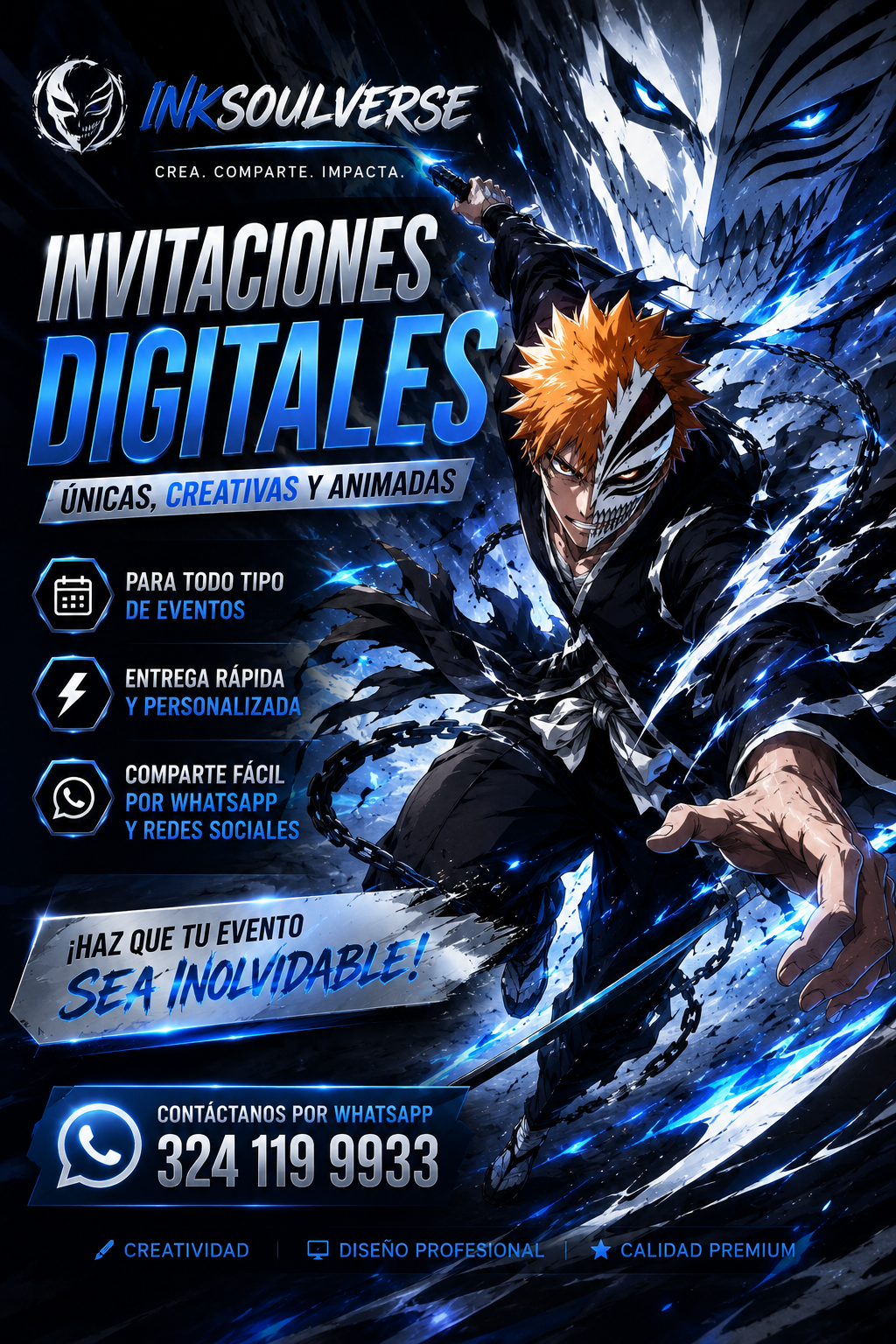 Invitaciones Digitales estilo Anime